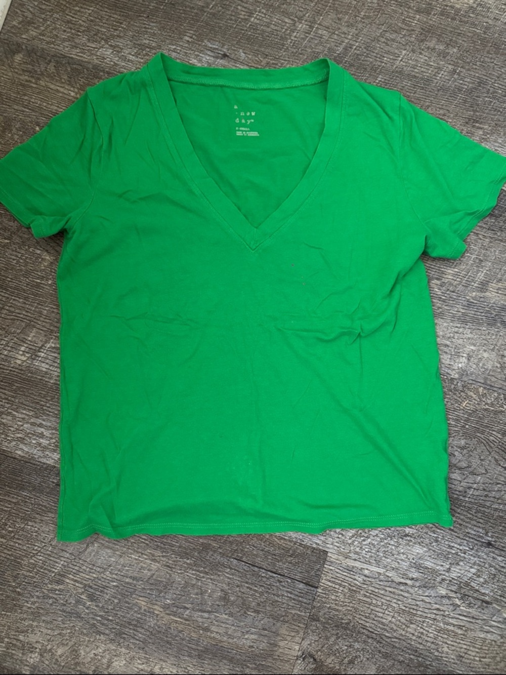 Bright Green V-Neck Tee